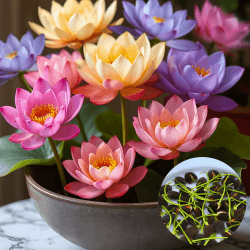 Lotusblume Samen - White Lotus- 30 Stücke Farben Mischen