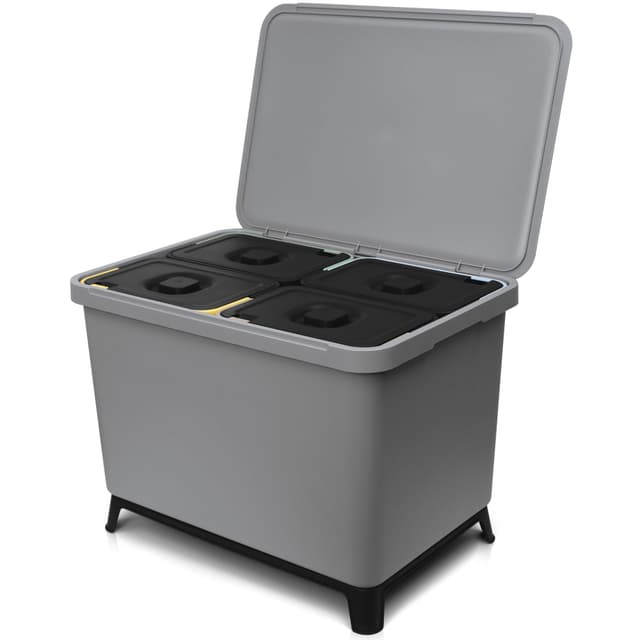 🌟 YourCasa Mülltrennsystem - 40L Küchenabfalleimer mit 4 Fächern und exklusivem Design! 🌿