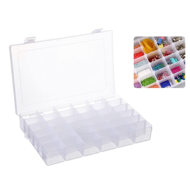 🎁 DONL 36 Fächern Aufbewahrungsbox Einstellbar Fächer Plastik Sortierbox Perlenkiste 🌟