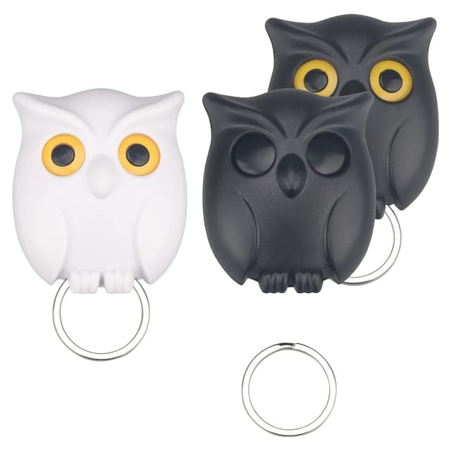 🔑🦉 NTGRTY Schlüsselhalter für Wand - 2 stk Magnetischer Schlüsselhalter Eule Form