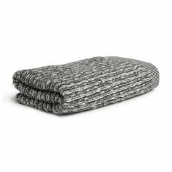 🛍️ Möve Brooklyn Pinstripe Handtuch 50 x 100 cm aus 85% Baumwolle / 10% Viskose / 5% Leinen, Nature/Black 50 x 100 cm Nature/Black - Exklusives Angebot!