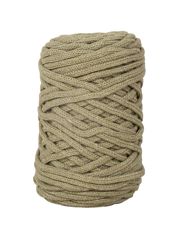 Rayher Braidy Recycling Garn, geflochten, 4 mm ø, schilf, Knüpfgarn 😍