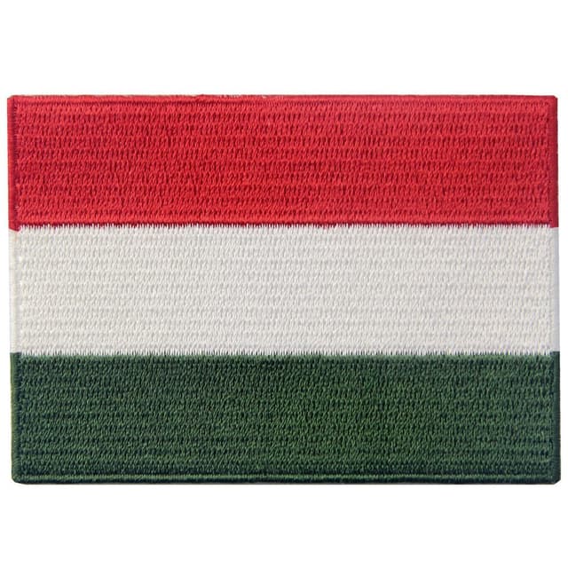 🇭🇺 Ungarn Flagge Flicken Bestickter Aufnäher