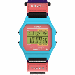 🕒👾 Timex Unisex Klassische Digitale 36mm Uhr Violett/Blau/Digital Angebot! ⌚