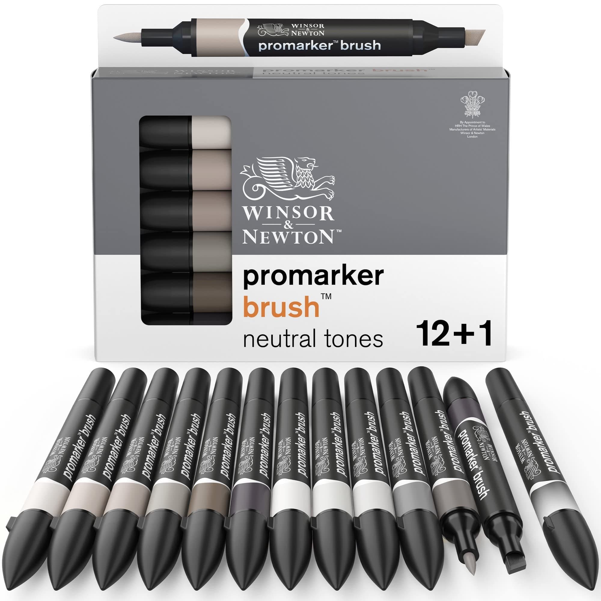 Winsor & Newton 0290144 ProMarker Brush Set - 13 Farben Neutrale Töne 🎨