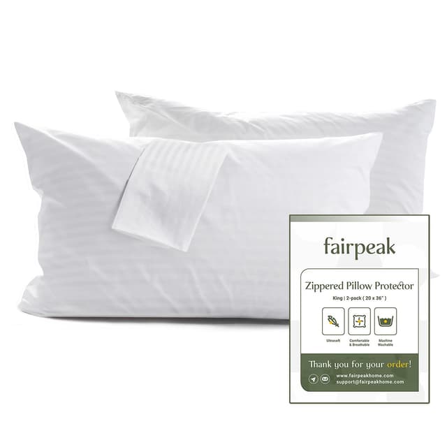 🛏️🌟 Fairpeak Kissenbezug 40 x 80 cm, 2er Pack, Luxus-Hotelqualität