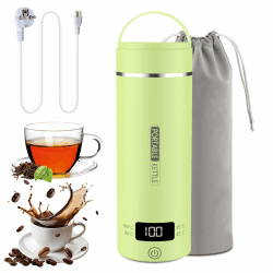 🔥 Deal des Tages! Elektrischer Reisewasserkocher Klein 500ML (Grün) 🍵