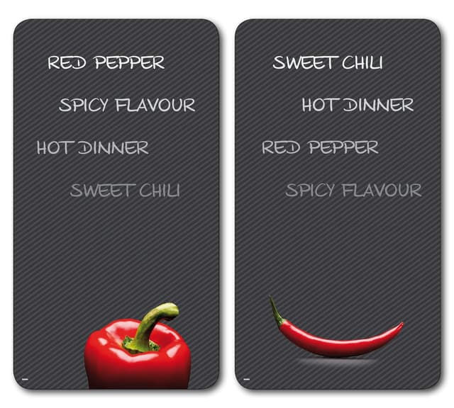 🌶️🔪 Kesper Multi-Glasschneideplatte, 2-er Pack - Deal des Tages! 🎉