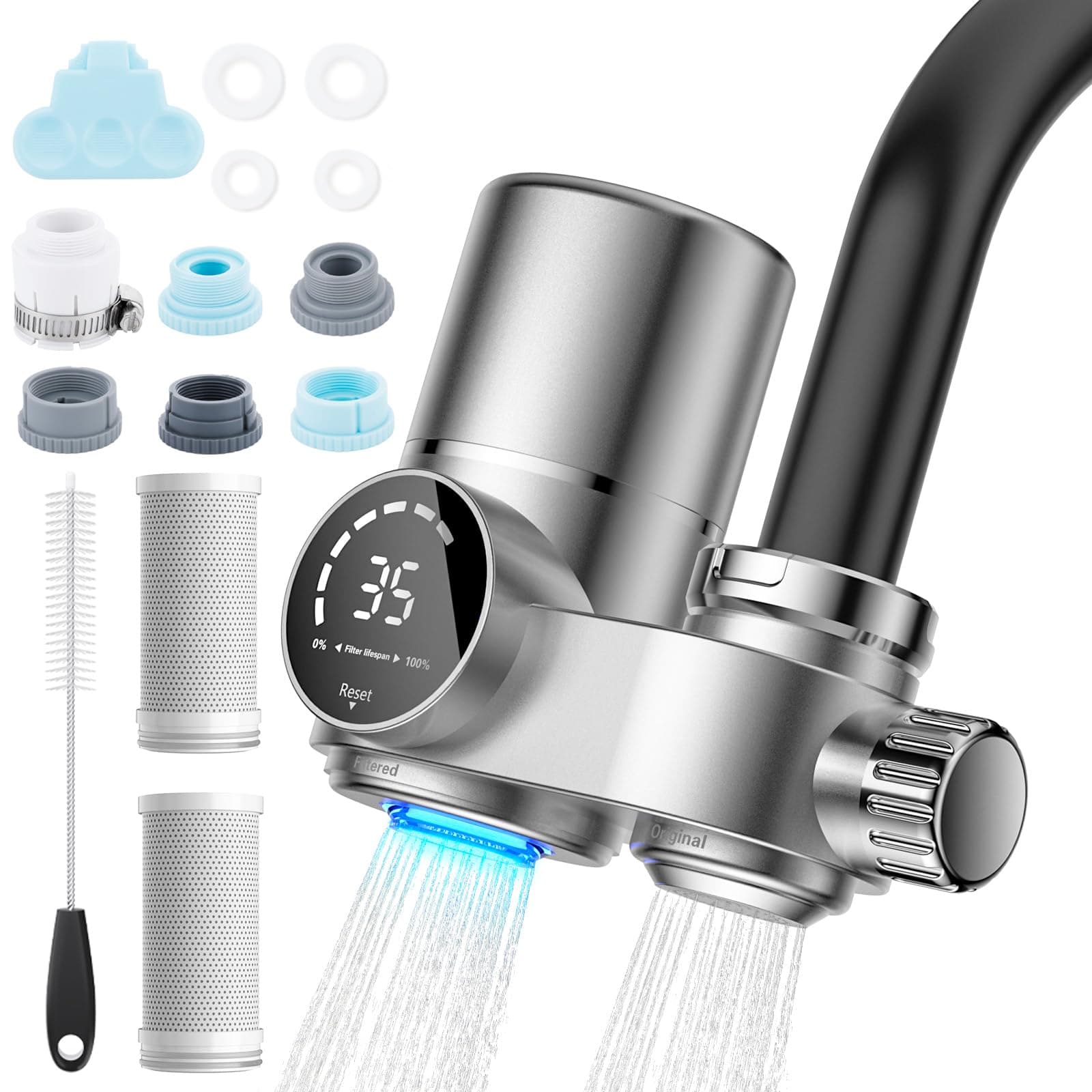 🌊💧🚿 Wothfav Wasserfilter Wasserhahn mit verbesserten Filtern und UV-Sterilisation