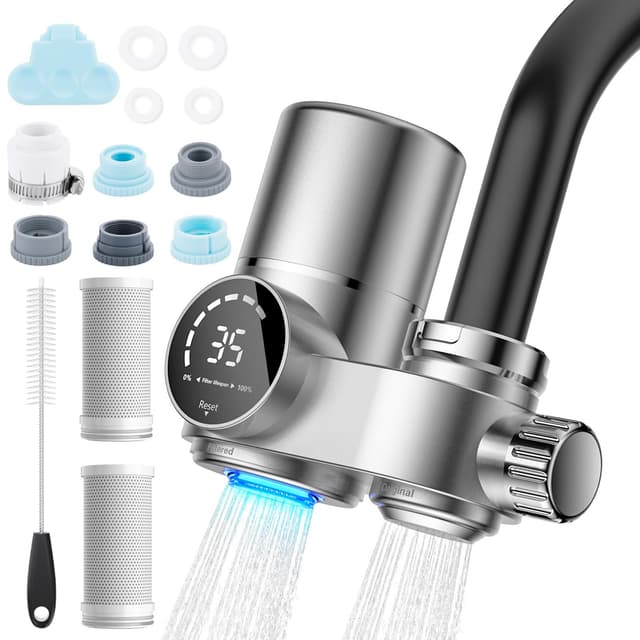 🌊💧🚿 Wothfav Wasserfilter Wasserhahn mit verbesserten Filtern und UV-Sterilisation