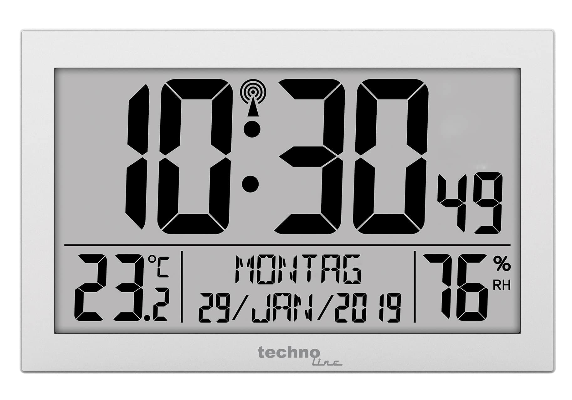 Technoline WS8016 WS 8016 Funk-Wand-Uhr mit Temperaturanzeige 🕰️