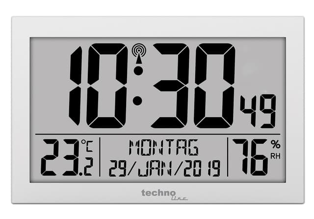 Technoline WS8016 WS 8016 Funk-Wand-Uhr mit Temperaturanzeige 🕰️