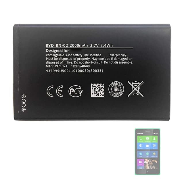🔋📱 Aousavo BN-02 Ersatz Akku Kompatibel mit Nokia XL BN-02 Telefon