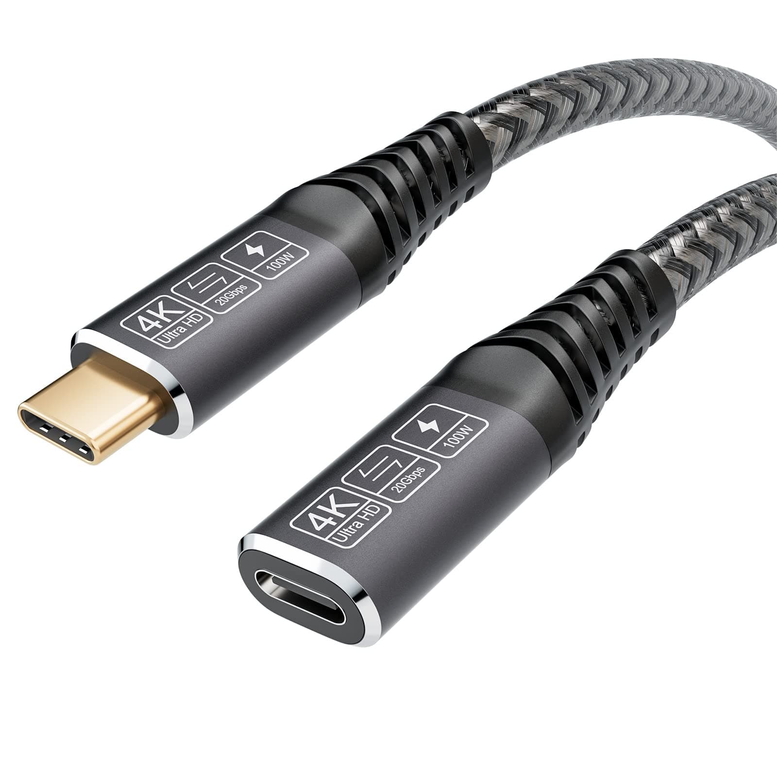 CAKOBLE Verlängerungskabel USB 3.2Gen2, 0,5 m, 20 Gbps, 100 W/5 A 🔌