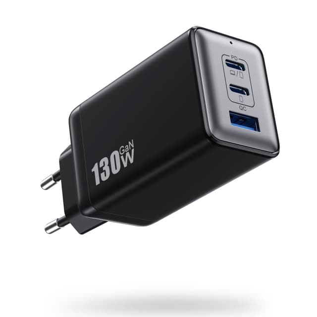 🔋🔌 USB C Ladegerät 130W, 3-Port PD QC Schnellladegerät GaN III Netzteil, 65W Laptop Ladegerät