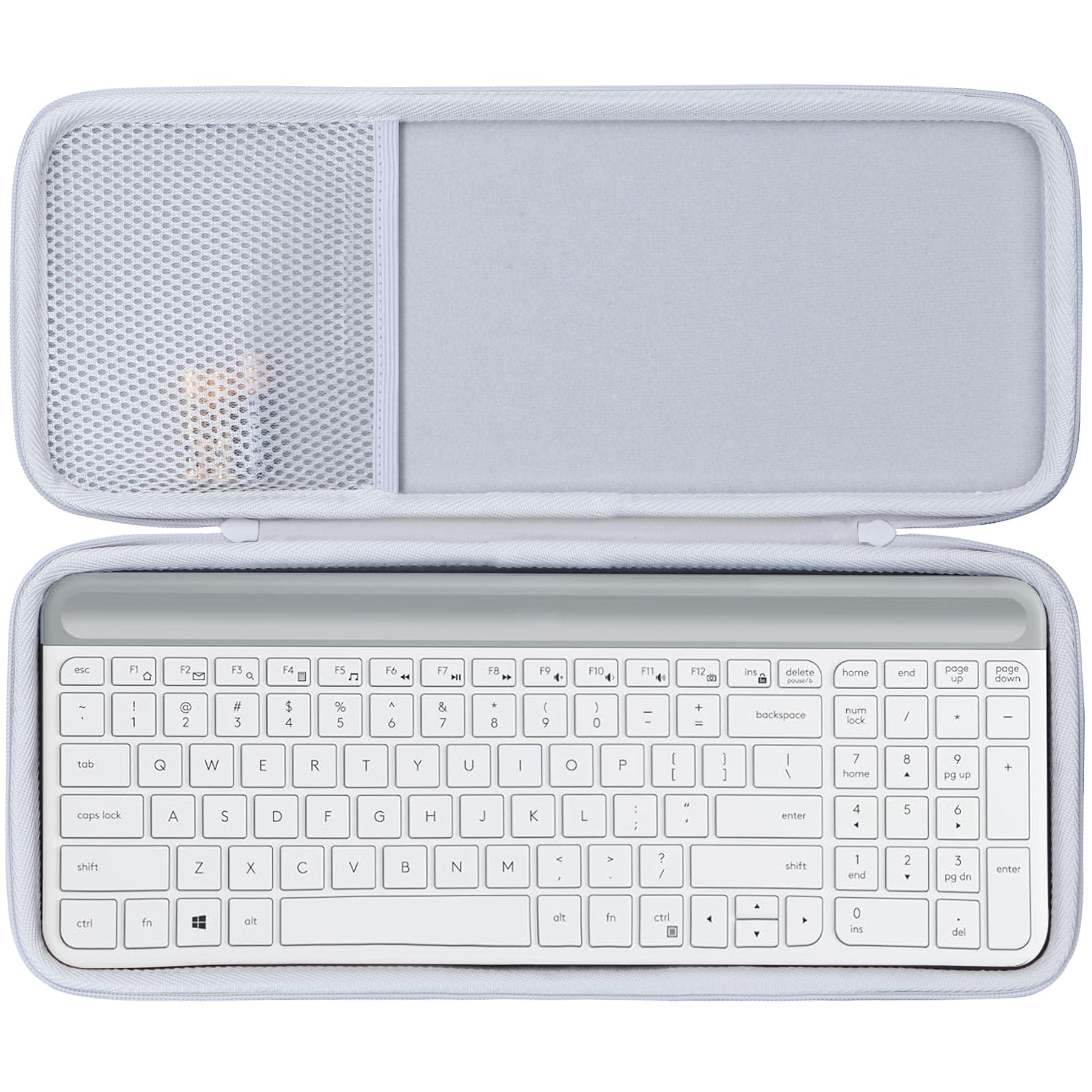 Lebakort Hart Tasche Hülle Etui für Logitech MK470 Slim Combo Tastatur-Maus-Set (Weiß) 🛡️🖱️