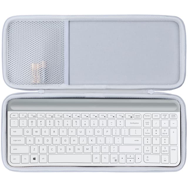 Lebakort Hart Tasche Hülle Etui für Logitech MK470 Slim Combo Tastatur-Maus-Set (Weiß) 🛡️🖱️