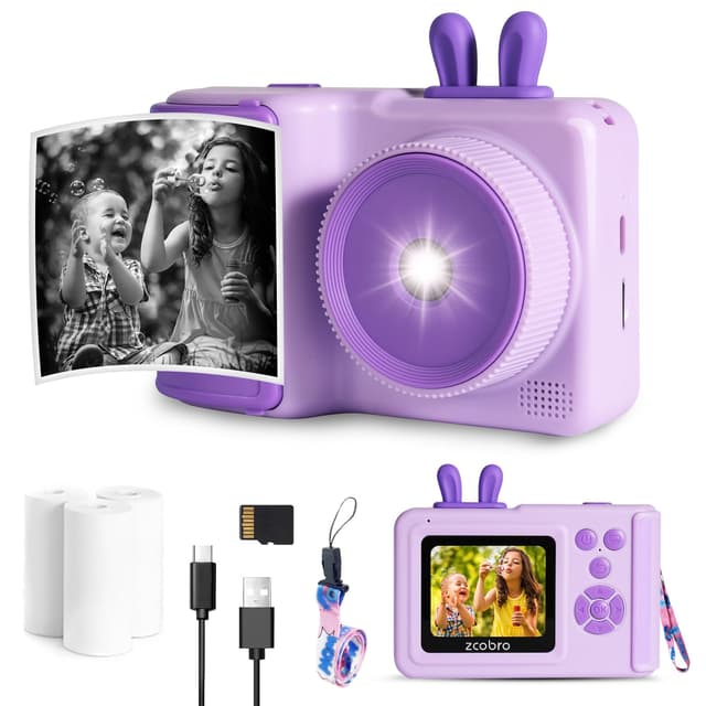 📸 Kinderkamera Sofortbildkamera für Kinder 🎁 1080P Digitalkamera Videokamera