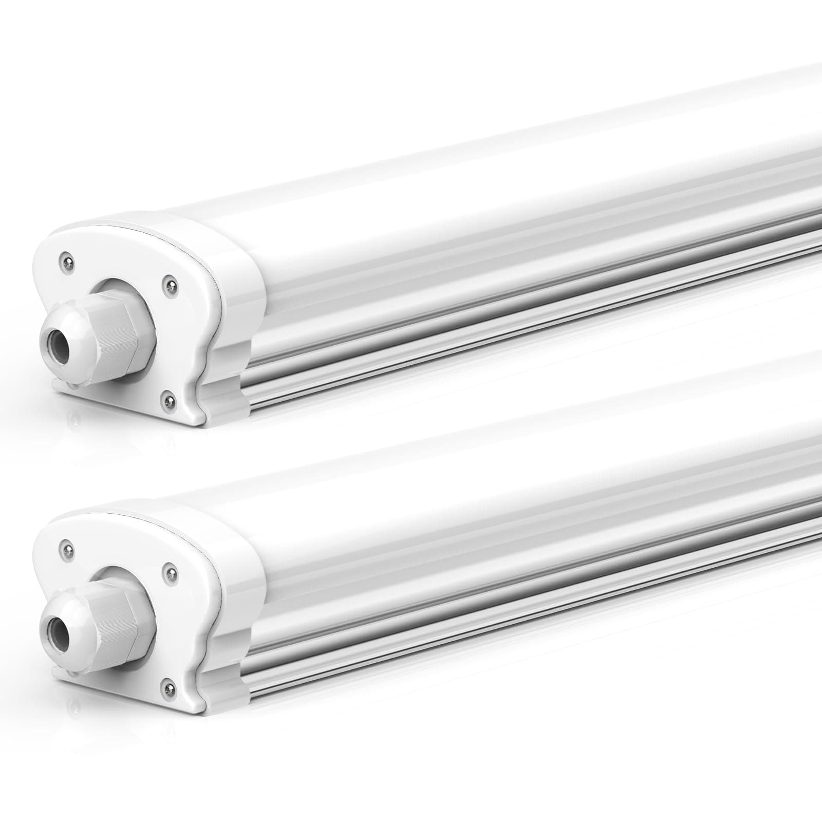 JESLED - 2er Set LED Feuchtraumleuchte 120cm IP65-30W 5200 Lumen 😍