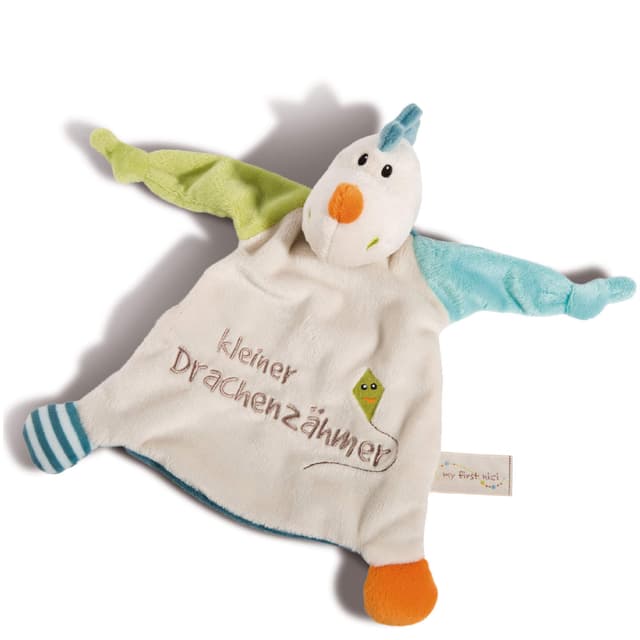🐉👶 NICI Schmusetuch Drache Draguli ‚Kleiner Drachenzähmer´ 25x25cm – Schnuffeltuch ab 0+ Monaten 🌈