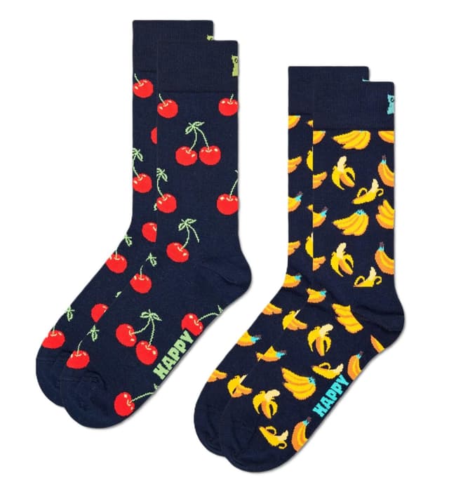 🧦 Super Angebot! Glückliche Socken Unisex Socken (2er Pack) 36-40 in Dunkelblau