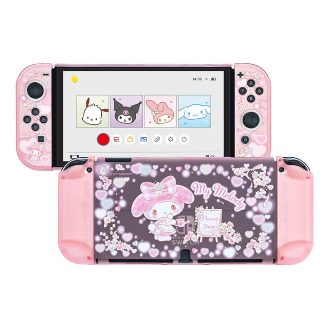 Kuitmor Schutzhülle für Switch - Romantischer Blumenladen