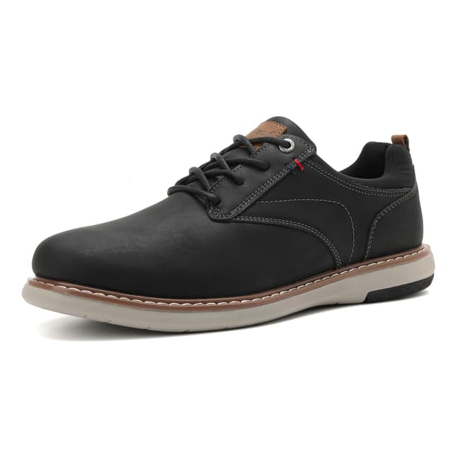 ANALEAF Herren Anzugschuhe Schnürschuhe Sneakers Oxfords Formale Moderne Klassische Schwarz 45 EU 🕶️👞