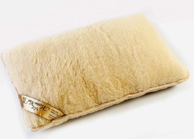 🌙🛌 1 x Merinowolle Gütezeichen Kissen Schlafkissen 900g 40 x 80cm Schurwolle 🐑
