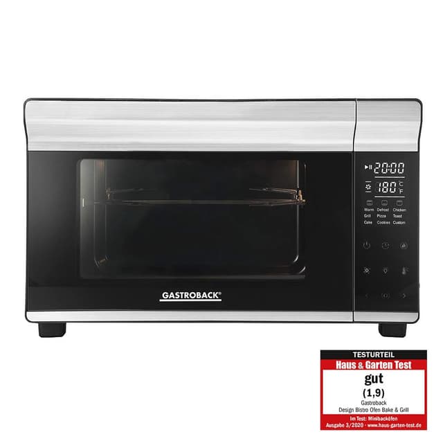 🔥 GASTROBACK Design Mini-Backofen Bake & Grill - 26 L, 5 Funktionen