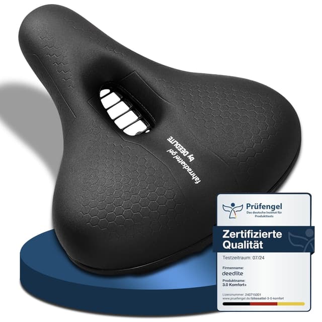 Fahrradsattel Cloud Comfort Pro Max Sattel 🚴‍♂️ - Endlich Schmerzfrei Radfahren Bequem Weich Memory Schaum Radsattel