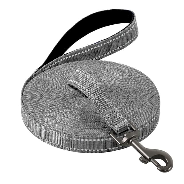 Demigreat Schleppleine für Hunde - Robuste Lange Hundeleine mit Reflektierendem Design und Gepolstertem Griff