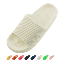 Sumvov Cozyslides Original Damen Schlappen 100% EVA Super Weich Rutschfest Badeschuhe Cozislides Original Hausschuhe Damen 38/39 EU Hellbeige 🌟