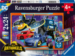 🧩 Ravensburger Kinderpuzzle 12001054 - Seid Ihr bereit? - 2x24 Teile Batwheels Puzzle für Kinder ab 4 Jahren 🧩