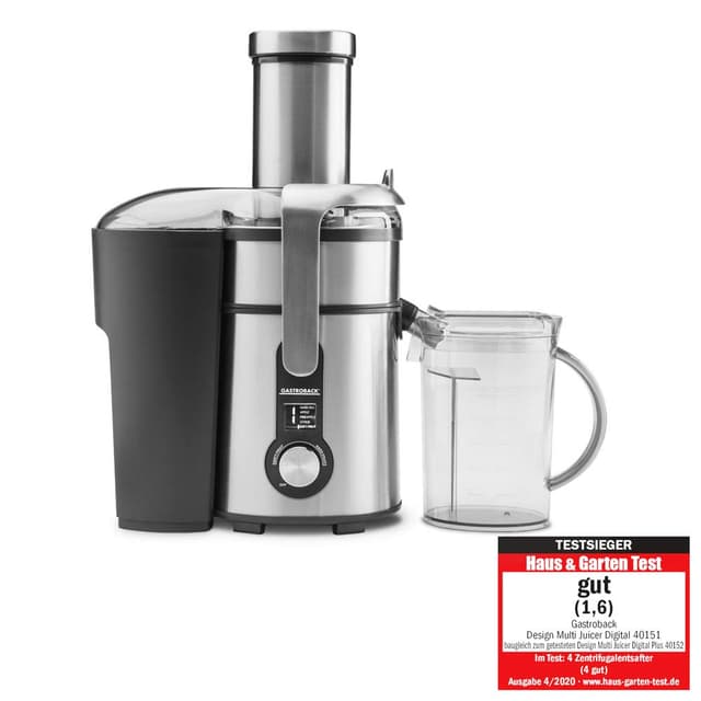 🥤🍊 Gastroback Entsafter 40151 Design Multi Juicer Digital, 1300 Watt Profi-Motor 🍎🍹