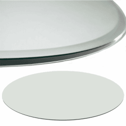 Angebot: Euro Tische Glasplatte für Kaminofen und Tischplatte in 70cm Facettenschliff 🌟