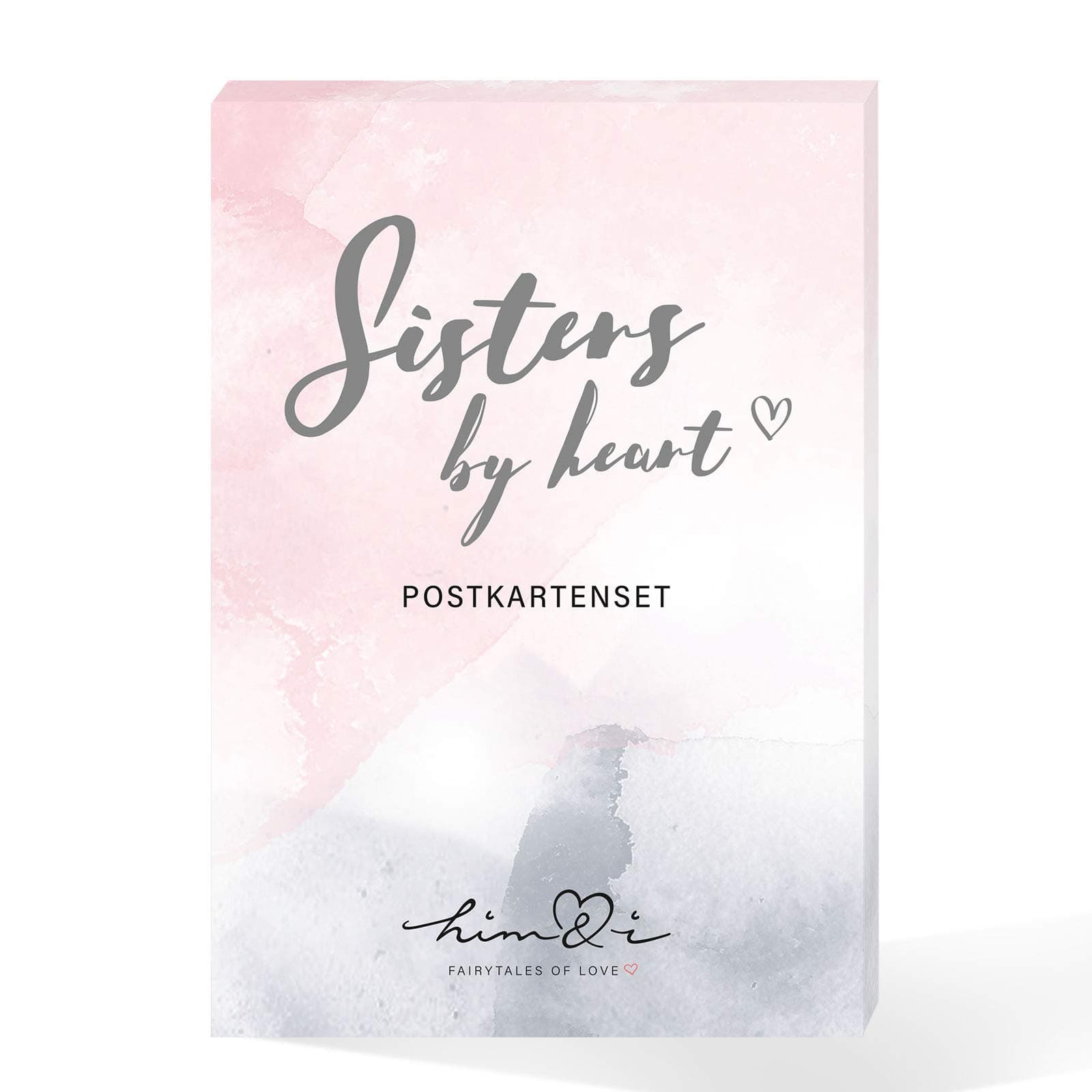 Him & I® Postkarten Set Sisters by heart - 10 verschiedene Postkarten mit Sprüchen & Zitaten