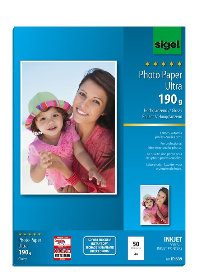 SIGEL IP639 InkJet-Fotopapier Ultra, A4, 50 Blatt 📸✨