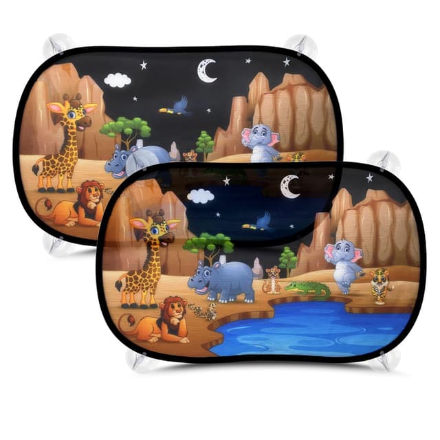 Rluobo Sonnenschutz Auto Baby mit UV Schutz 51x31cm, 2 Stück 🌞