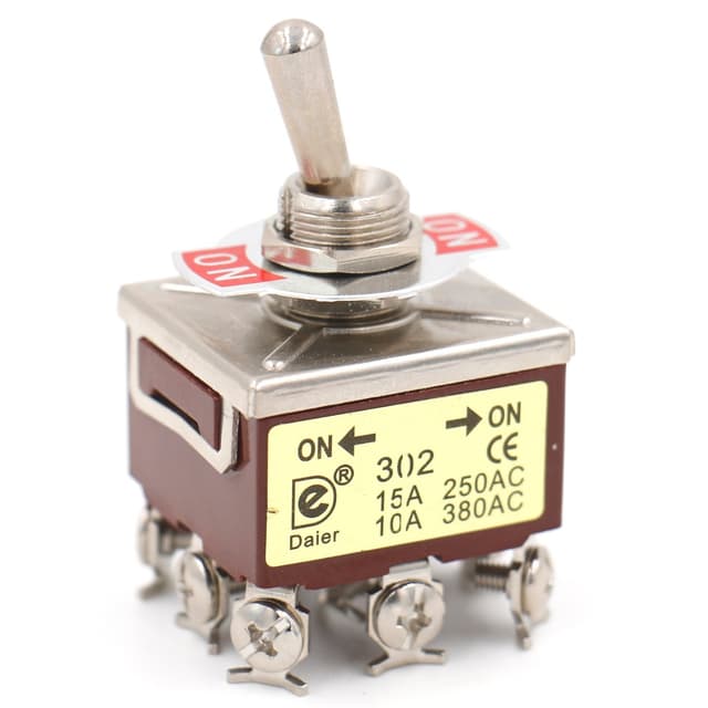 🔥 Super Deal! Heschen Metall-3PDT-Kippschalter HS-302 ON/ON 🌟