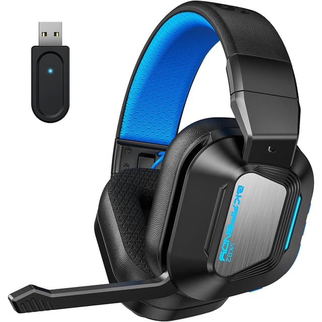 Skapendy Wireless Gaming Headset für PC, PS4, PS5 - 2.4Ghz Verlustfreies Sound Gaming Kopfhörer 🎧