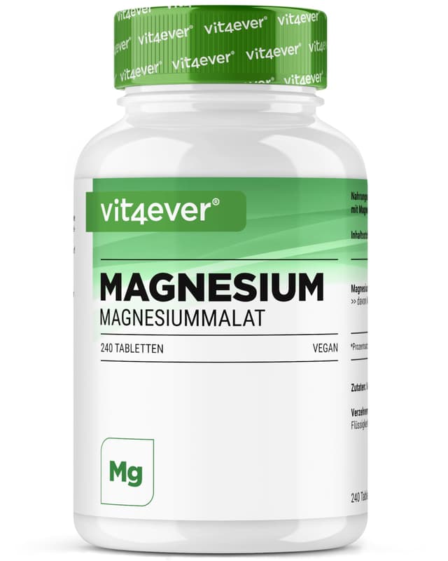🌟 Magnesium Malat Tabletten - Hochdosiert & vegan 🌿
