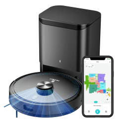🤖 OKAYBOT V2 Saugroboter mit Wischfunktion 2 in 1, 3.5L Staubsauger Roboter mit Absaugstation 🧹