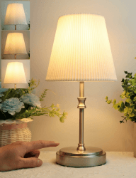 Nachttischlampe Touch Dimmbar, HSLighting Tischlampe Touch Dimmbare Glühbirne 3 Helligkeitsstufen Einstellbar 🌙✨
