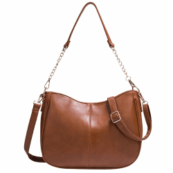 👜 Damen Handtasche Kleine Umhängetasche PU Leder Schultertaschen Crossbody Geldbörse Braun-5258