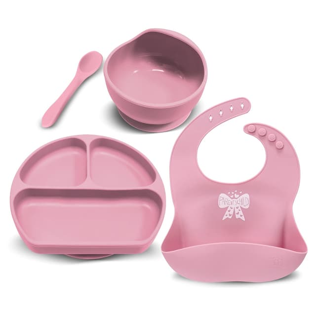 👶🍽️ Baby Silikon Geschirrset 4er-Pack 🍼