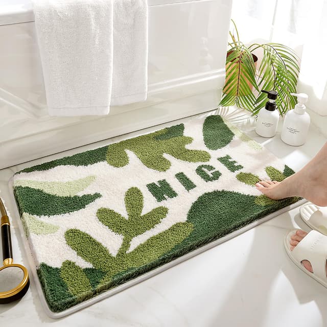 Trlyane Badezimmermatte Weicher Saugfähig Badezimmerteppich 🌿🛁