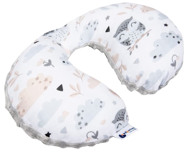 👶🌈 Medi Partners Nackenkissen Kinder - 100% Baumwolle/Minky Nackenhörnchen Auto Flugzeug Baby