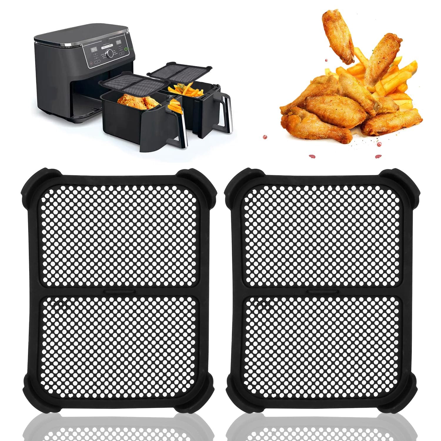 🔥 Zofory 2 Stück Heißluftfritteuse Spritzschutz für AF400EU & AF451EU & DZ401 🍳
