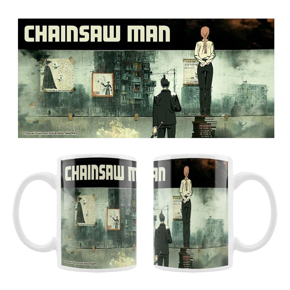 🔥 Crunchyroll - Chainsaw Man - Motiv: Aki & Maki - Tasse, Mug - 320 ml - original & lizensiert 🎉