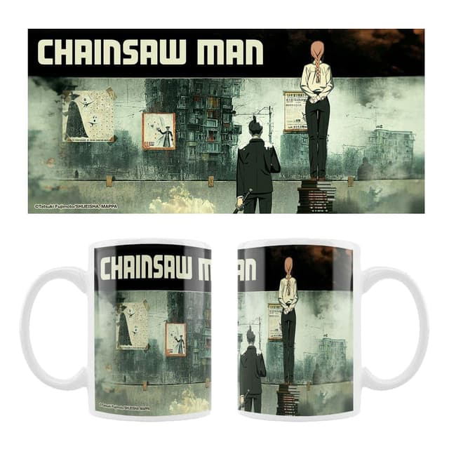 🔥 Crunchyroll - Chainsaw Man - Motiv: Aki & Maki - Tasse, Mug - 320 ml - original & lizensiert 🎉